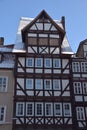 Half-timbered houses in Hann MÃ¯Â¿Â½nden Royalty Free Stock Photo