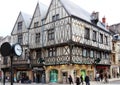 Half-timbered houses in Liberty Street, Dijon, France