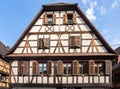 Half-timbered houses in Obernai, Alsace, France Royalty Free Stock Photo