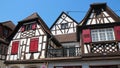 half-timbered houses - obernai - france Royalty Free Stock Photo