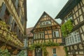 Half-timbered houses in the old town of Gengenbach, Kinzigtal Valley, Black Forest, Baden-Wurttemberg, Germany, Europe