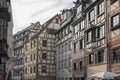 Half-timbered houses in one of the picturesque streets in the historical center of Nuremberg, Bavaria - Germany