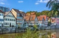 Half-timbered houses in Schwabisch Hall, Germania Royalty Free Stock Photo