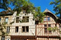 Half-timbered houses in Troyes, France Royalty Free Stock Photo