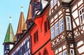 Half-timbered picturesque Old town Hall in Fulda, Germany