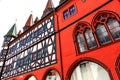 Half-timbered picturesque Old town Hall in Fulda, Germany