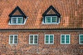 Half timbered traditional house in ribe denmark Royalty Free Stock Photo