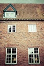 Half timbered traditional house in ribe denmark Royalty Free Stock Photo