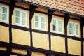 Half timbered traditional house in ribe denmark Royalty Free Stock Photo