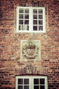 Half timbered traditional house in ribe denmark Royalty Free Stock Photo