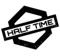 Half Time rubber stamp