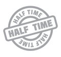 Half Time rubber stamp