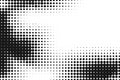 Half tone comic dotted texture. Black and white halftone background. Retro halfton dotted pop art texture for Royalty Free Stock Photo
