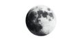 Half-Tone Moon Illustration. Artistic Representation Of Lunar Surface In Black And Isolated On Transparent Background Royalty Free Stock Photo