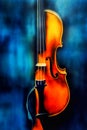 Half violin musical instrument painting illustration