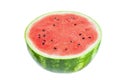 Half of watermelon isolated on white background. File contains clipping path Royalty Free Stock Photo