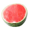 Half watermelon isolated on white background Royalty Free Stock Photo