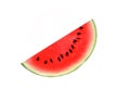 Half of watermelon isolated on white background Royalty Free Stock Photo