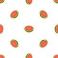 Half watermelon pattern seamless vector