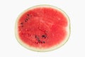 half watermelon slice isolated on white background Royalty Free Stock Photo