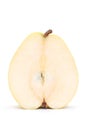 Half of yellow pear Royalty Free Stock Photo