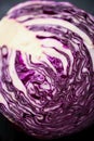 Halfed Red cabbage Royalty Free Stock Photo