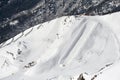 Halfpipe on a mountain Royalty Free Stock Photo