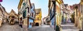 Halftimbered Houses in Elsass Royalty Free Stock Photo