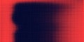 Halftone in abstract style. Geometric retro banner vector texture. Modern print. Dark blue and red background. Light Royalty Free Stock Photo