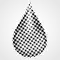 Halftone abstract black dots design element isolated on a white background Royalty Free Stock Photo