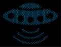 Alien Invasion Composition Icon of Halftone Circles Royalty Free Stock Photo