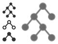 Halftone Dot Vector Binary Relations Icon Royalty Free Stock Photo