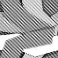 Halftone bitmap lines retro background Black and White pattern