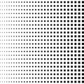 Halftone black squares. Repeat straight squares. Halftone pattern