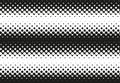 Halftone black and white seamless pattern