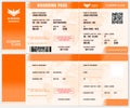 Blank Airline Boarding Pass