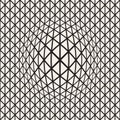 Halftone bloat effect optical illusion. Abstract geometric background design.