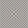 Halftone bloat effect optical illusion. Abstract geometric background design.