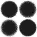 Halftone Circle Abstract Dotwork Objects. EPS 10 vector