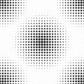 Halftone circles. Abstract dotted texture. Seamless vector back