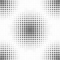 Halftone circles. Abstract dotted texture. Seamless vector back