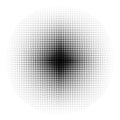 Halftone circles, halftone dot pattern. Vector illustration. Royalty Free Stock Photo