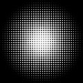 Halftone circles, halftone dots pattern. Monochrome half-tone Royalty Free Stock Photo