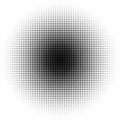 Halftone circles, halftone dots pattern. Monochrome half-tone Royalty Free Stock Photo