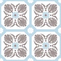 Halftone colorful seamless retro pattern fan shape cross flower