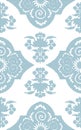 Halftone colorful seamless retro pattern oriental China blue