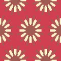 Halftone colorful seamless retro pattern red round geometry spiral line flower Royalty Free Stock Photo