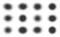 Halftone comic dotted spot pop art dot round blot