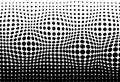 Halftone, convex moving pattern texture pointillism abstract bac Royalty Free Stock Photo