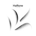 Halftone 3d shapes collection Royalty Free Stock Photo